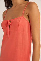 Robe Bord de Mer Rhythm - Coral