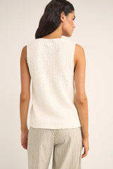 Gilet en tricot Adele Rhythm - White