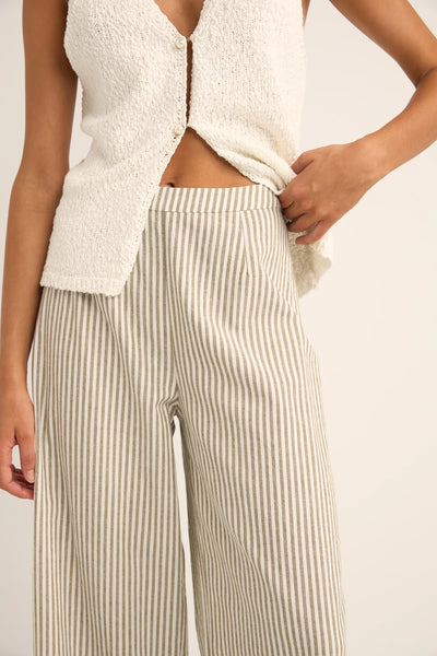 Ivy|Rhythm Valley Stripe Wide Leg Pant