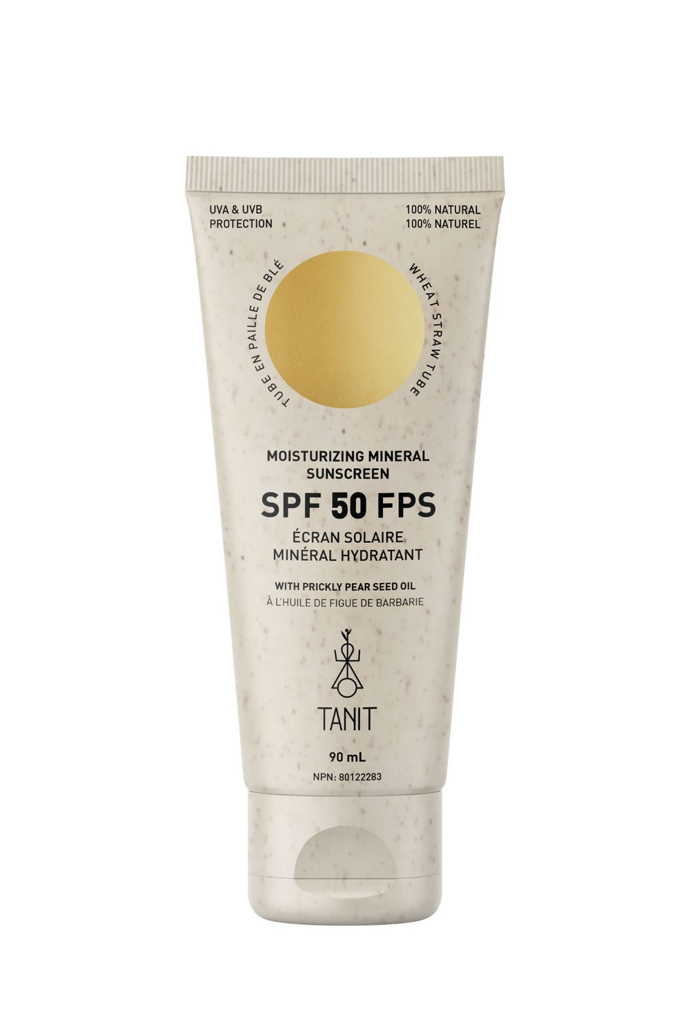 Crème solaire minérale hydratante FPS 50