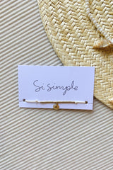 Si Simple Bracelet Coquillage 14k Or Rempli - White