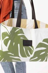 Holo Holo - Le tote polyvalent essentiel, réversible - Monstera