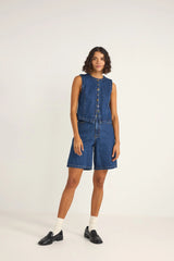 Rhythm Gia Denim Jorts - indigo