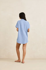 Robe Chemise Classique Rhythm - Steel Blue