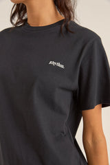 T-shirt Rhythm Logo Boyfriend - Black
