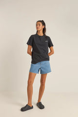 T-shirt Rhythm Logo Boyfriend - Black