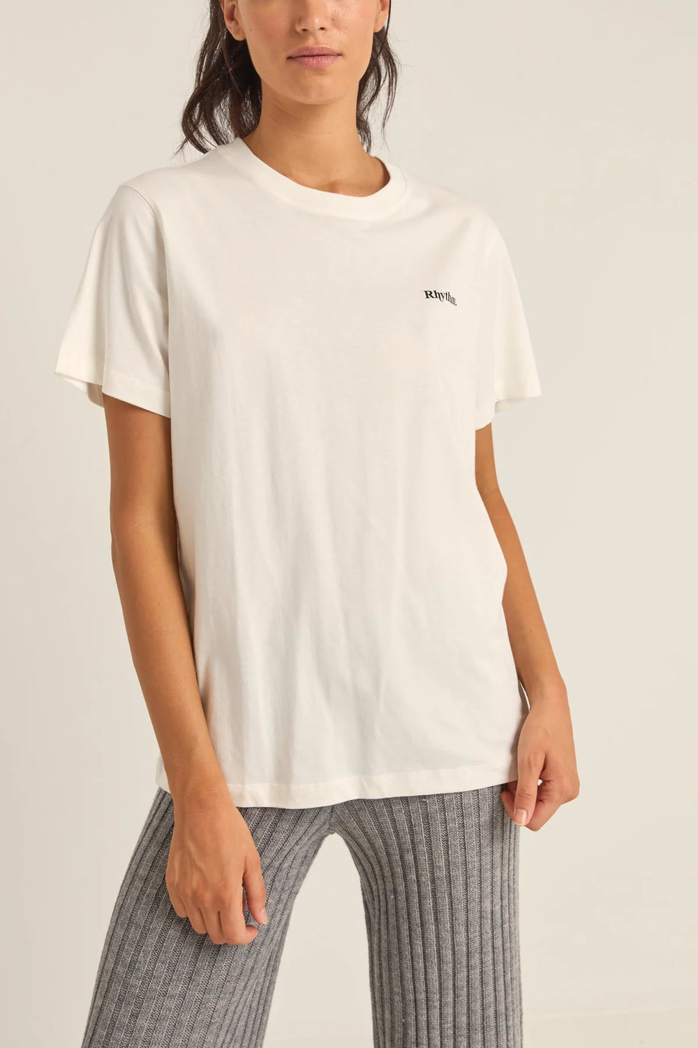 T-shirt Rhythm Logo Boyfriend - White