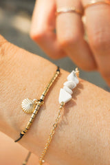 Si Simple Bracelet Coquillage 14k Or Rempli