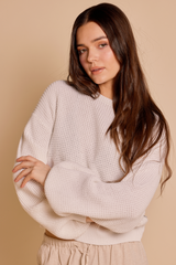 Pull en Maille Classique Rhythm - White